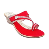 Dream Makers - Red Women's Slip On Heels - None