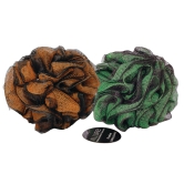 Allure Pack of 2 Metallic Loofah - Assorted color Loofhas