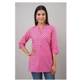 FabbibaPrints Cotton Tunics - Pink Single - 2XL