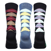 Hush Puppies Men's Multicolored Crew Socks - Pack of 3