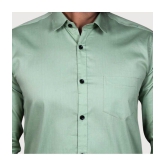 Springberry - 100% Cotton Slim Fit Sea Green Men's Casual Shirt ( Pack of 1 ) - None