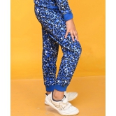 LEOPARD FLEECE GIRLS JOGGER - BLUE-0-6 MONTHS / 1N / BLUE