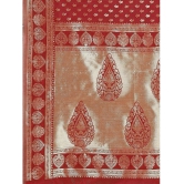 LEELAVATI Banarasi Silk Embellished Saree With Blouse Piece - Red ( Pack of 1 ) - Red