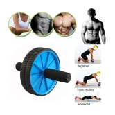 Tummy Trimmer & Ab Wheel Roller with Mat (Combo)- Abs Exercise Fitness Equipment For Home Gym Perfect Gym - Multi Color