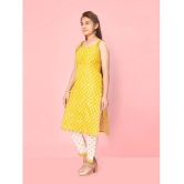 Aarika Girls Cotton Kurti ( Pack of 1 , Yellow ) - None