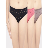 IN CARE LINGERIE - Multicolor Cotton Printed Women''s Hipster ( Pack of 3 ) - None