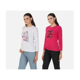 CHOZI - Multi Color Cotton Regular Fit Women's T-Shirt ( Pack of 2 ) - None