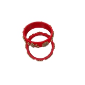 Red Silk Thread Bangle Set