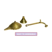 A & H ENTERPRISES - Aarti Diya Pital Diya Handle 2 Pieces ( Pack of 2 )