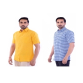 DESHBANDHU DBK - Multicolor Cotton Regular Fit Mens Casual Shirt (Pack of 2 ) - None