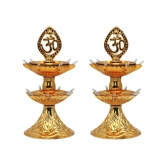 LAZYWINDOW Brass Electric Diya - Pack of 2