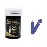 Control D 25 Test Strips & Lancets Below 100 Expiry Aug 2024