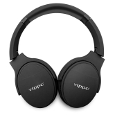 Vippo Classic VBH 658 HEADPHONE Bluetooth Bluetooth Headphone Over Ear 15 Hours Playback Passive noise cancellation IPX5(Splash & Sweat Proof) Black