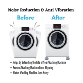 Vibration Pads for Washing Machine with Suction Cup Feet, Shock Absorber, Anti Slip, Noise Cancellation Pads(4 Piece)