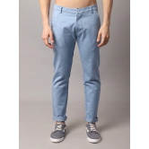 Rodamo  Men Blue Slim Fit Trousers