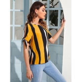 Sheetal associates - Yellow Crepe Womens Regular Top ( Pack of 1 ) - None