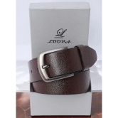 Loopa - Brown 100% Leather Mens Formal Belt ( Pack of 1 ) - None