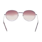 Silver Round Unisex Sunglasses (M158BR1|57)