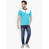 Glito - Blue Cotton Blend Regular Fit Mens T-Shirt ( Pack of 1 ) - None