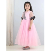 Toy Balloon Kids Pink Net Girls Gown ( Pack of 1 ) - None