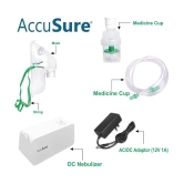 AccuSure DC Compressor Nebulizer Machine With Mouth Piece For Adults & Kids(1 Years Warranty)