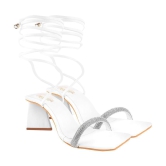 Shoetopia - White Women''s Sandal Heels - None