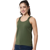 ALL WAYS YOU Women Top Crepe fabric  Olive XS