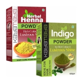 Kayamaya 100% Organic Indigo Powder Herbal Henna Mehendi Powder Organic Henna 100 g Pack of 2