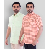 DESHBANDHU DBK - Multicolor Cotton Regular Fit Mens Casual Shirt ( Pack of 2 ) - None