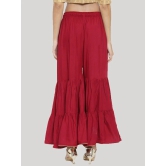 Women Flared Elasticated Ethnic Palazzos