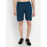 Zeffit - Blue Cotton Blend Mens Shorts ( Pack of 1 ) - None