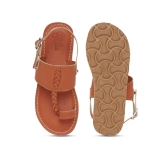 Boy Brown Braid Kohlapuri Sandal 26