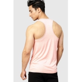 Fuaark Peach Polyester Slim Fit Mens Tanks ( Pack of 1 ) - None