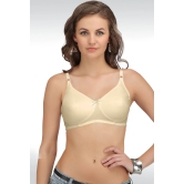 Sona Full Coverage Non-Padded Non-Wired Cotton Breast Cancer Bra, Mastectomy Pocket Bra-40 / C / Beige