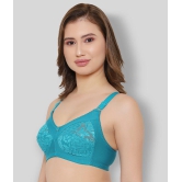 KYODO - Turquoise Cotton Blend Non - Padded Women's Everyday Bra ( Pack of 1 ) - 40B