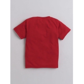 DKGF Fashion - Red Cotton Boys T-Shirt & Shorts ( Pack of 1 ) - None