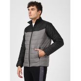 UrbanMark Men Regular Fit Men Black & Grey Quilted Jacket - None