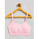 C9 Airwear Pink Ribbed Branded Bra - None