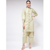 Pannkh - Green Polyester Womens Shirt Style Kurti ( Pack of 1 ) - None