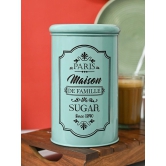 Metal Sugar Jar - Green, 900 Ml