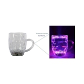 De Ultimate Crystal 7 LED Light Mug Tea Cup 1 Pcs (200) ml - Transparent