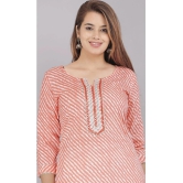 HIGHLIGHT FASHION EXPORT - Orange Cotton Womens Straight Kurti ( Pack of 1 ) - None