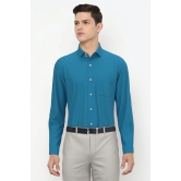 Men Blue Regular Fit Formal Full Sleeves Formal Shirt