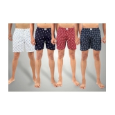 Supersquad Pack of 4 Cotton Mens Boxer- ( Assorted 5 ) - None