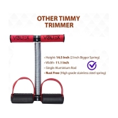 VOLTEX Red Single Spring Tummy Trimmer for Abs Exerciser,Body Toner and Fat Buster| For Men and Women - Red