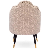 Mango Wood Peacock Chair In Cotton Grey Colour-Grey