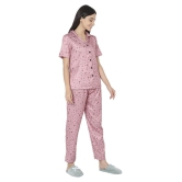 Smarty Pants Satin Nightsuit Sets - Pink Single - L