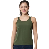 ALL WAYS YOU Women Top Crepe fabric  Olive XS