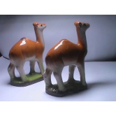 Peengan  Vintage Ceramic Camel Figurines - Set of 2