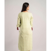 MAUKA - Green Rayon Women's Straight Kurti ( Pack of 1 ) - None